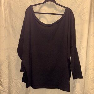White House Black Market Black Dolman Top Sz XL